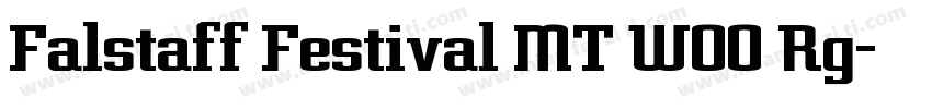 Falstaff Festival MT W00 Rg字体转换